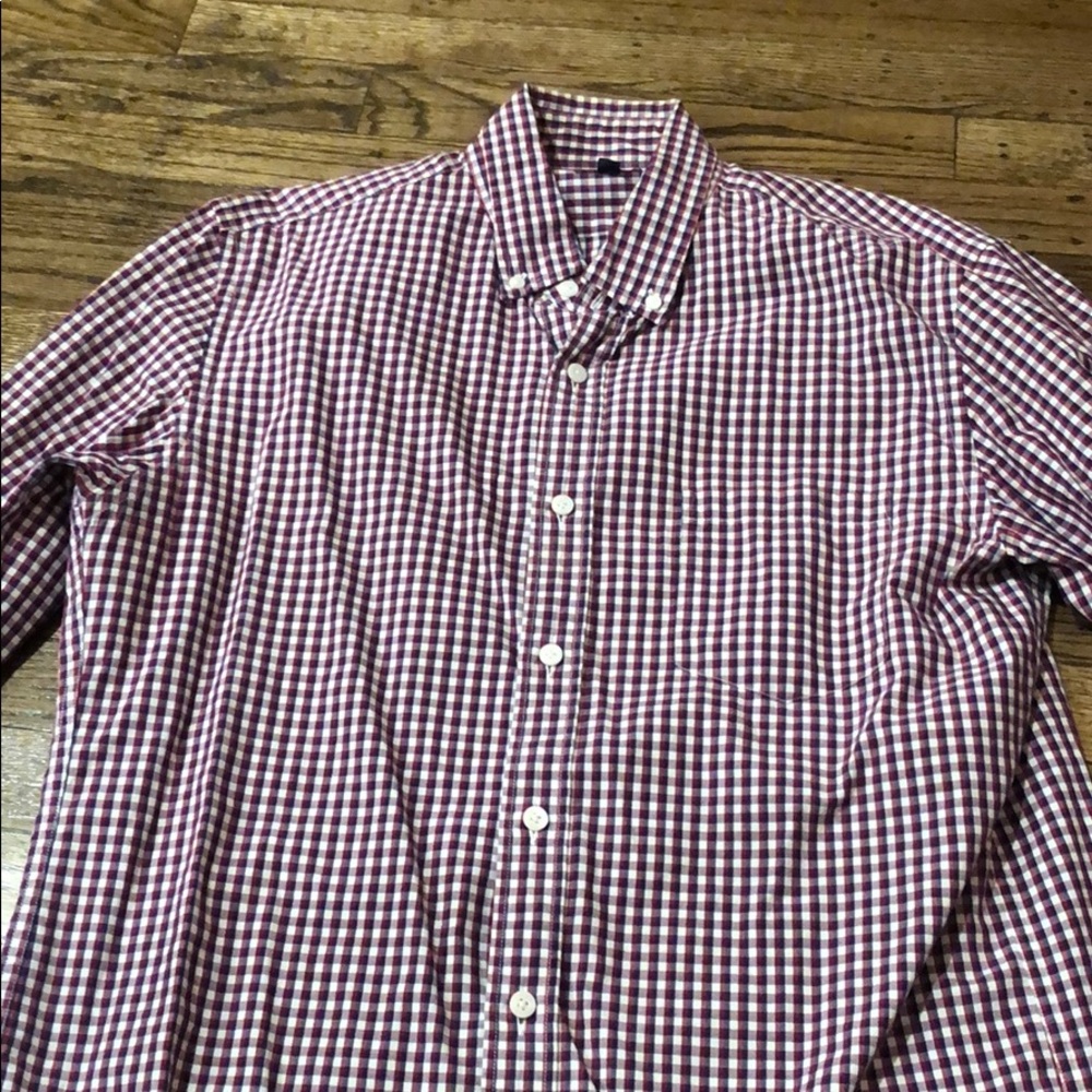 J crew checkered shirt